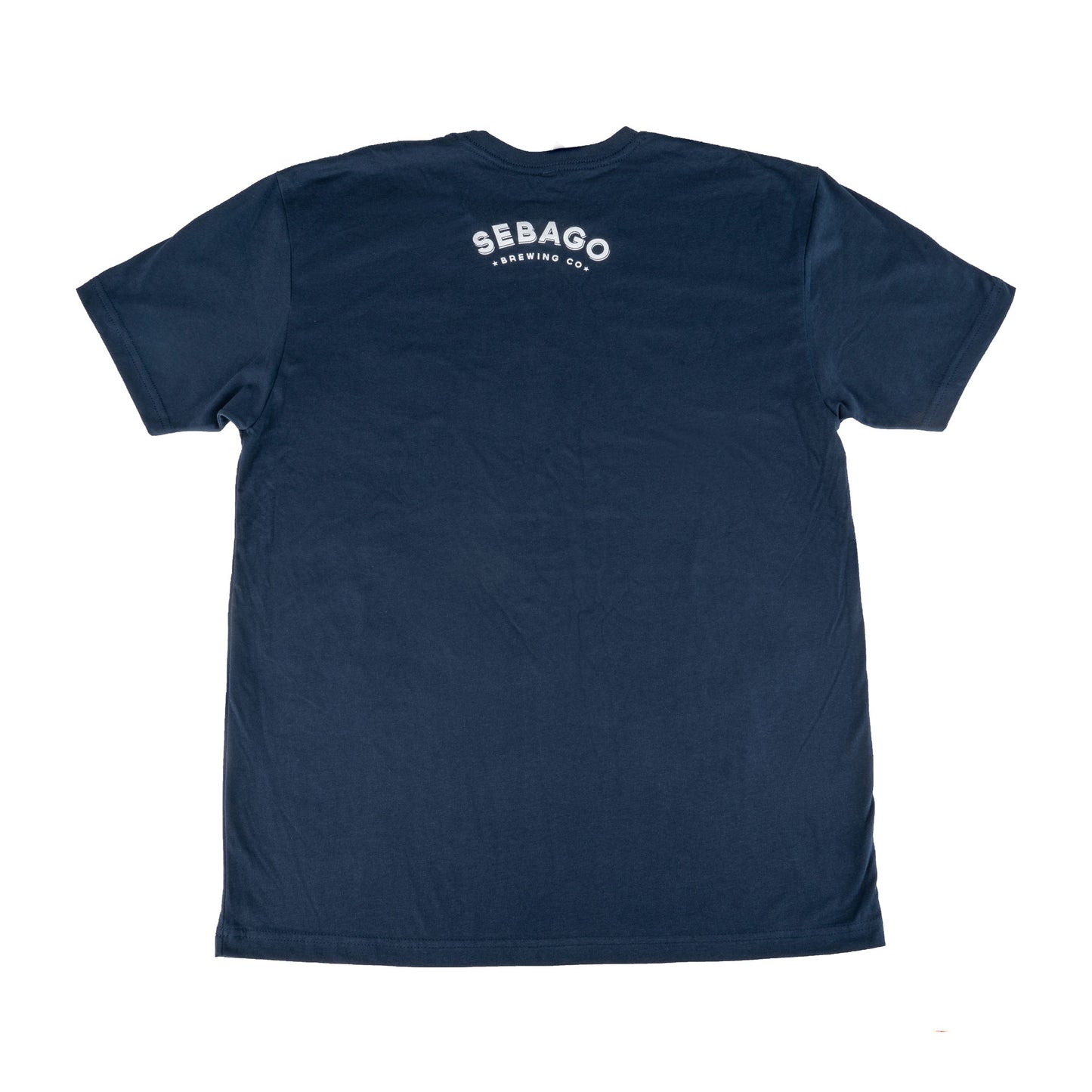 Sebago Distressed Logo Tee - Navy