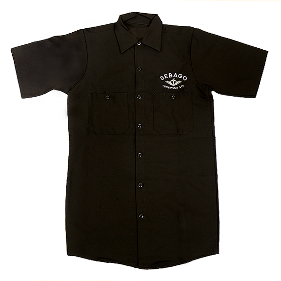 Brewers' Work Shirt - Black & White