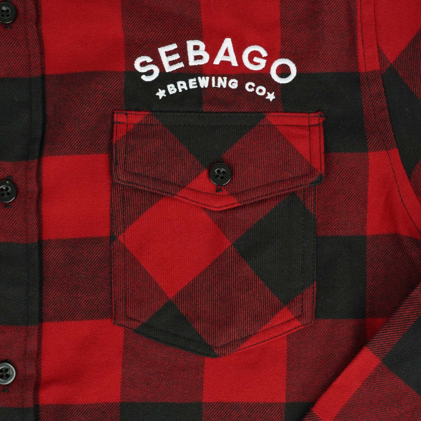 Sebago Flannel- Red/Black