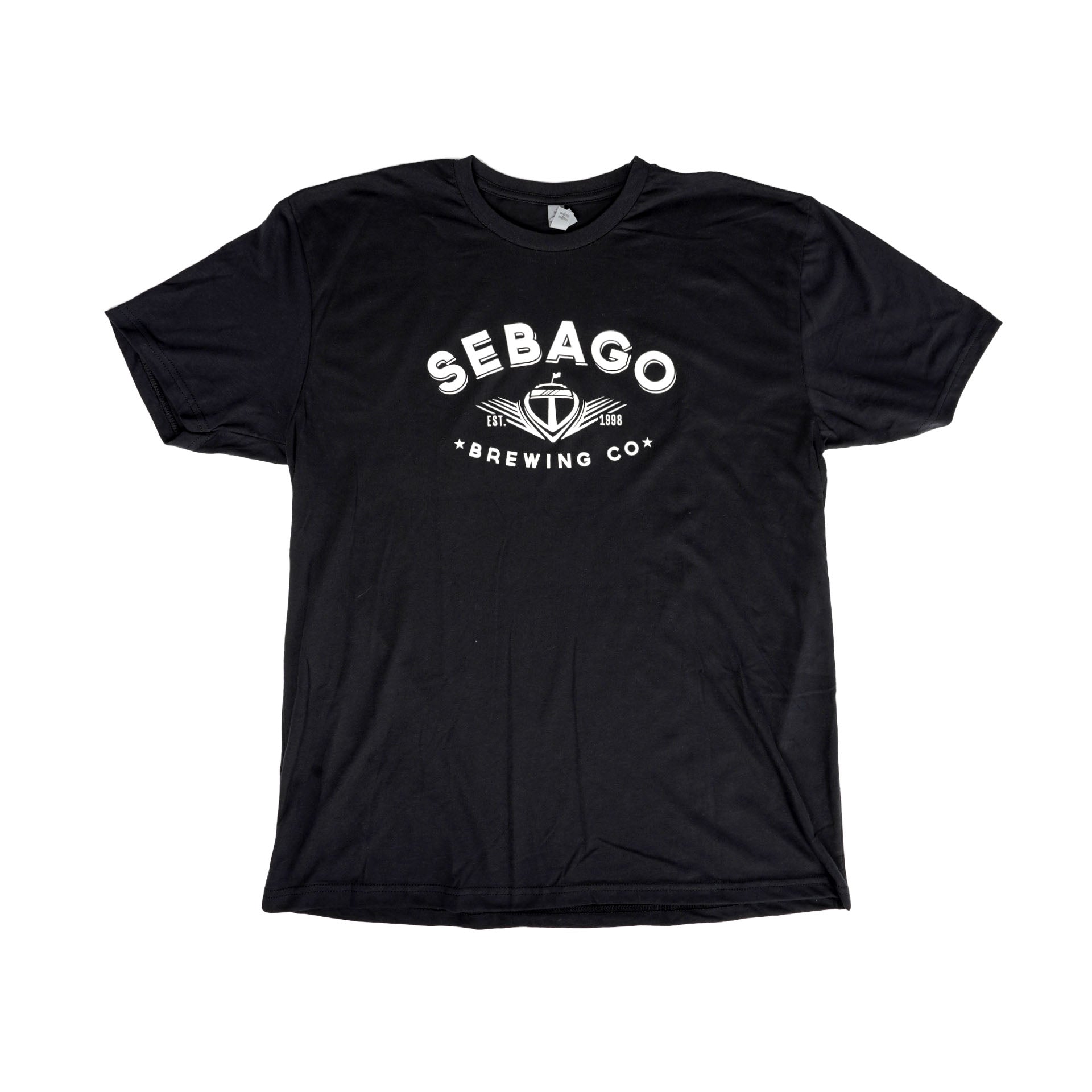 Sebago Logo Tee - Black – Sebago Brewing Company